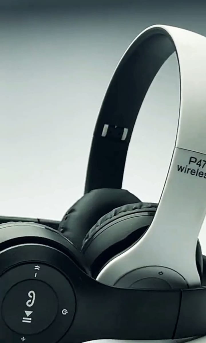 P47 Wireless Headphones |SD Card Function |Premium Leather Ear Cushions |Immersive Sound