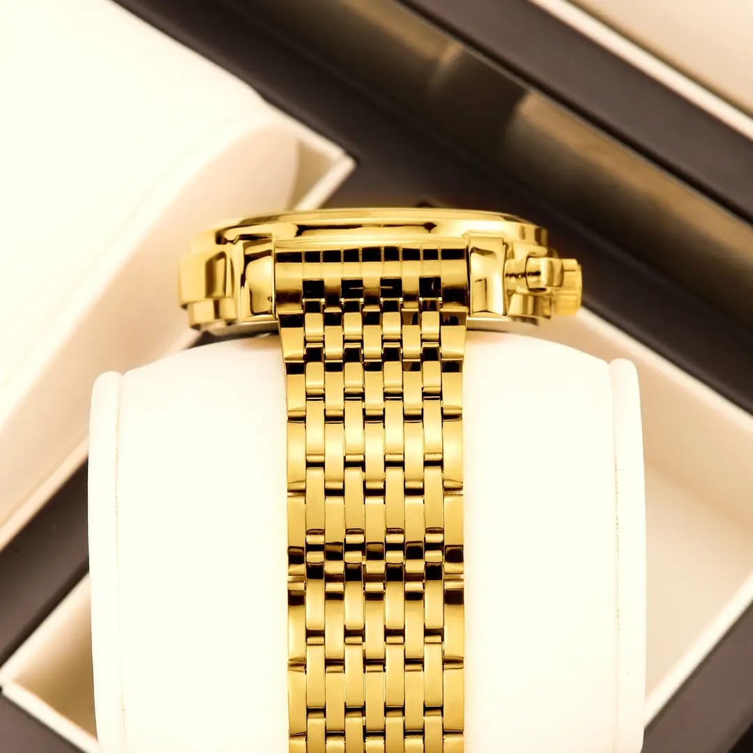 Galalise Golden Bezel Watch | Luxury Edition - Black Starry Dial