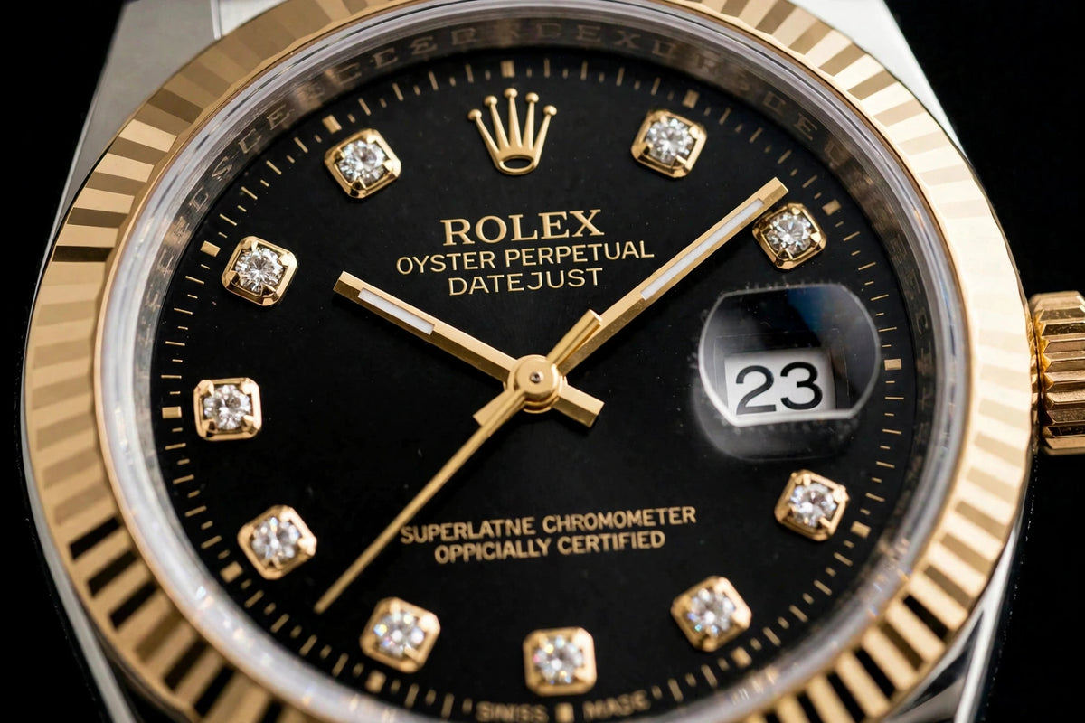 Rolex Noir Diamond Two-Tone -Noir Edition | SHARIORZ ELITE