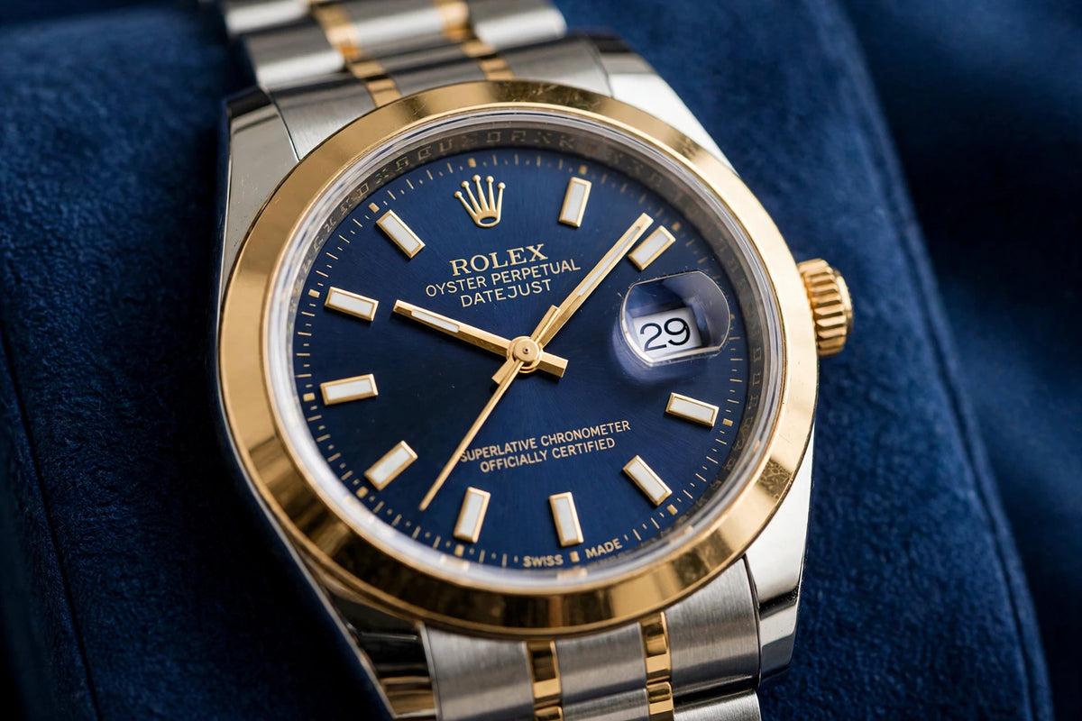 Blue Oyster (SERENITY) | 41MM Two Ton - Luxury Watch