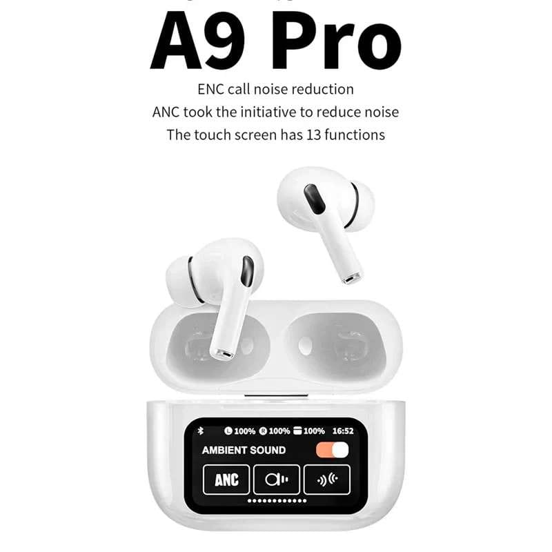 Apple A9 Pro Earbuds |Smart Touch Display |Generic Quality |Strong Body |Water Resistance