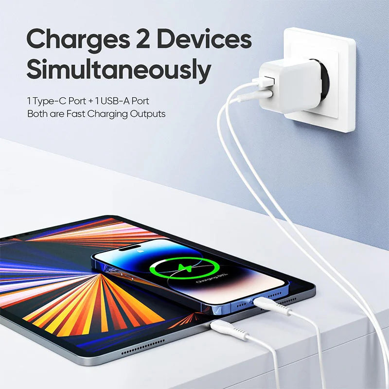 Gripy 2.4A Android Fast Charger GH400 |Dual cable plug-in |100% Waranty