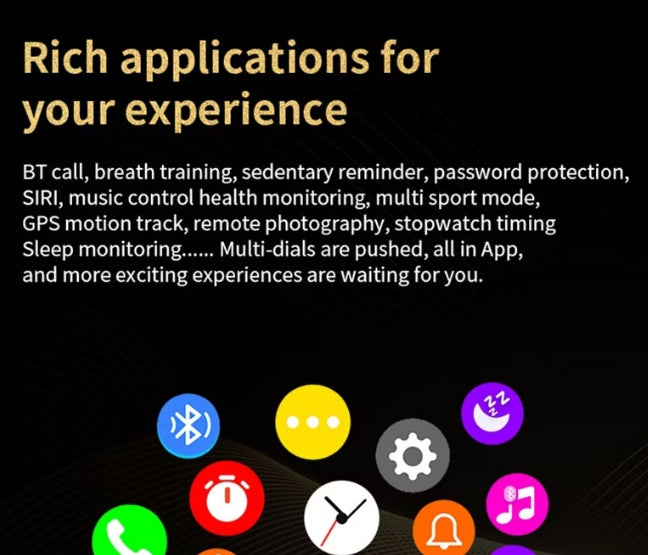 C9 Ultra Max Smart Watch |Premium Golden Edition |2.1 inch screen - With Hryfine App