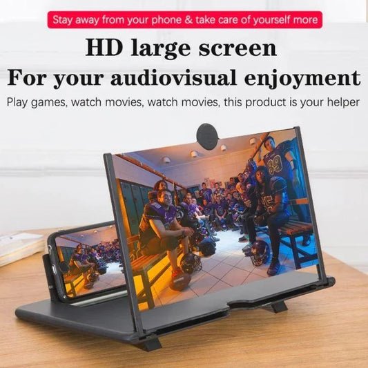 12 Inch 3D Mobile Screen Magnifier| - Enlarging Screen - Protecting Eyes - Best For Comfortable Watching