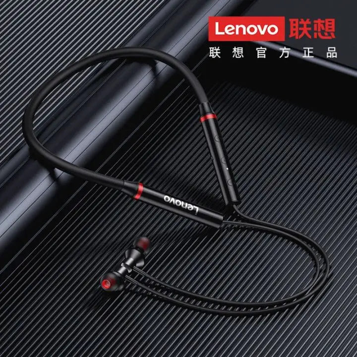 Lenovo HEO5X Neckband Wireless Bluetooth Headphones |SML Eartips |IPX5 Water Resistance |Premium Quality