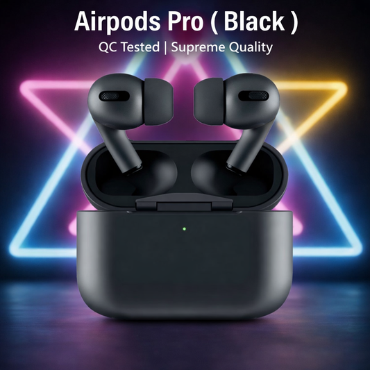 Airpods Pro Black Special Edition(2nd-Gen) |Active Noise Cancellation |Supreme Quality |Seamless Audio
