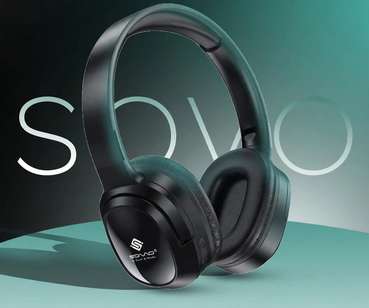 SOVO SHP-550 Wireless Premium Headphones | 50H Battery | Deep Bass | Bluetooth 5.3 | Foldable | Comfort Fit