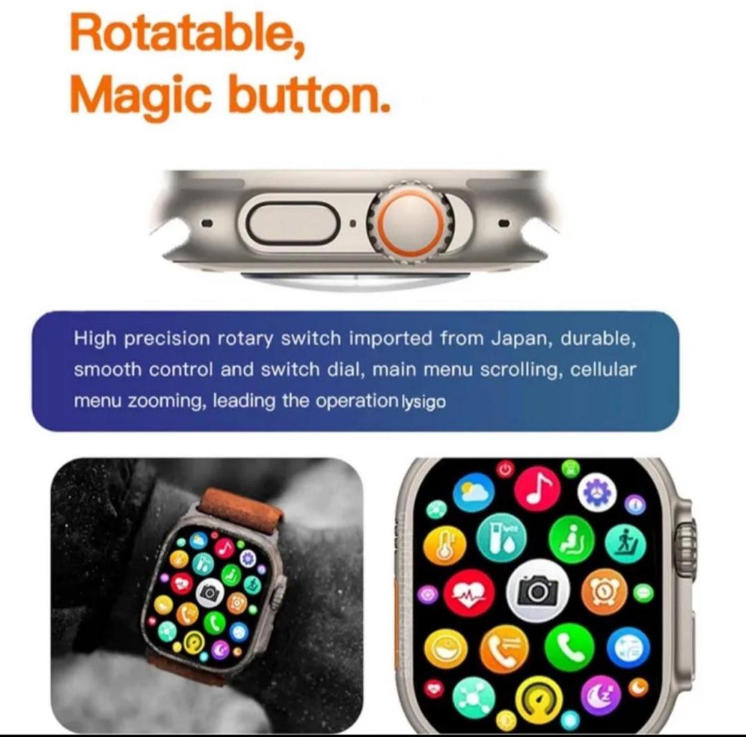 Smart Watch T10 Ultra 2 - Sports Adition |Multi-Featuristic |Fast Charging |Pro Infinity Display