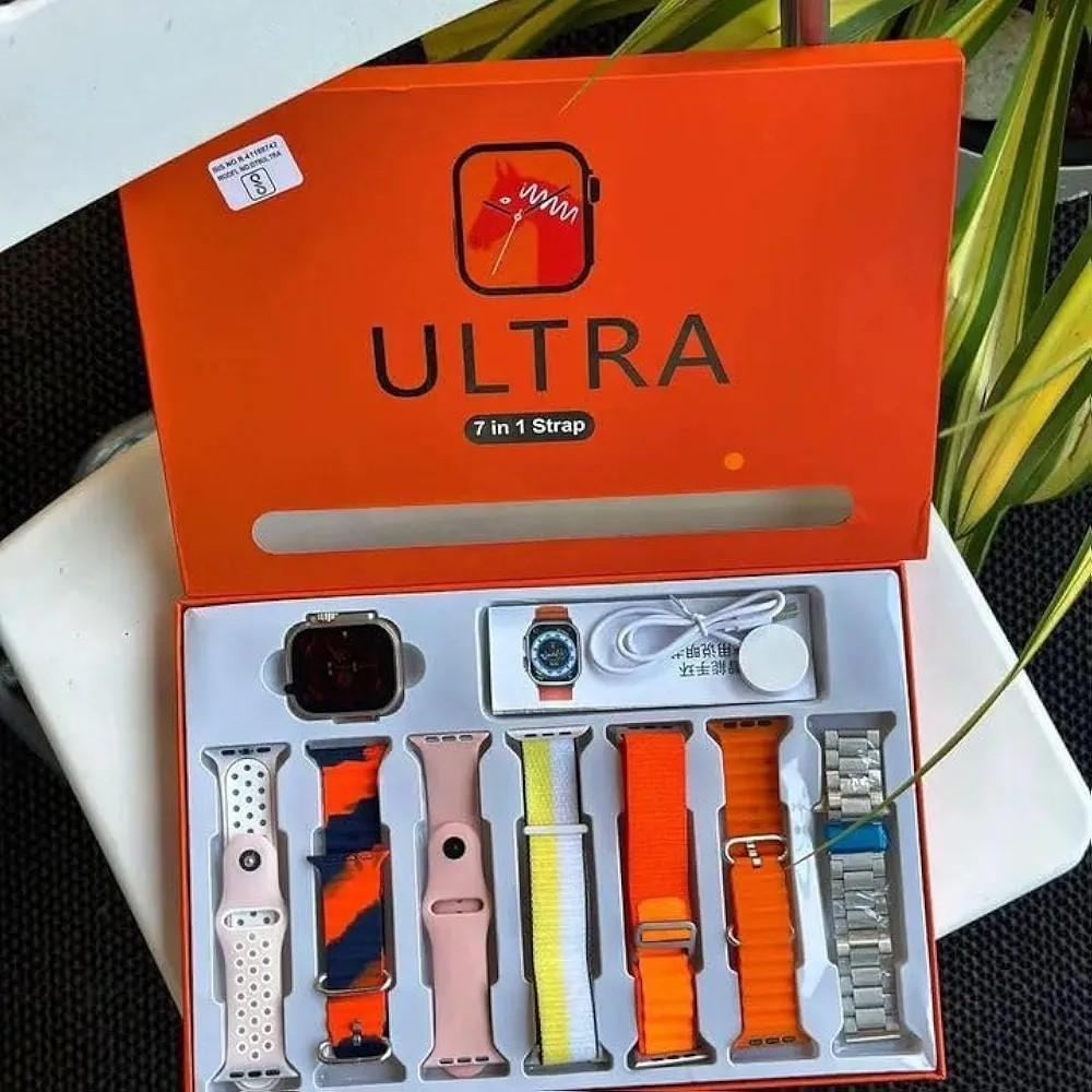 Dual Colours Strap Smart Watch Ultra - 2.01" Infinite Display - Change Your Style Everyday