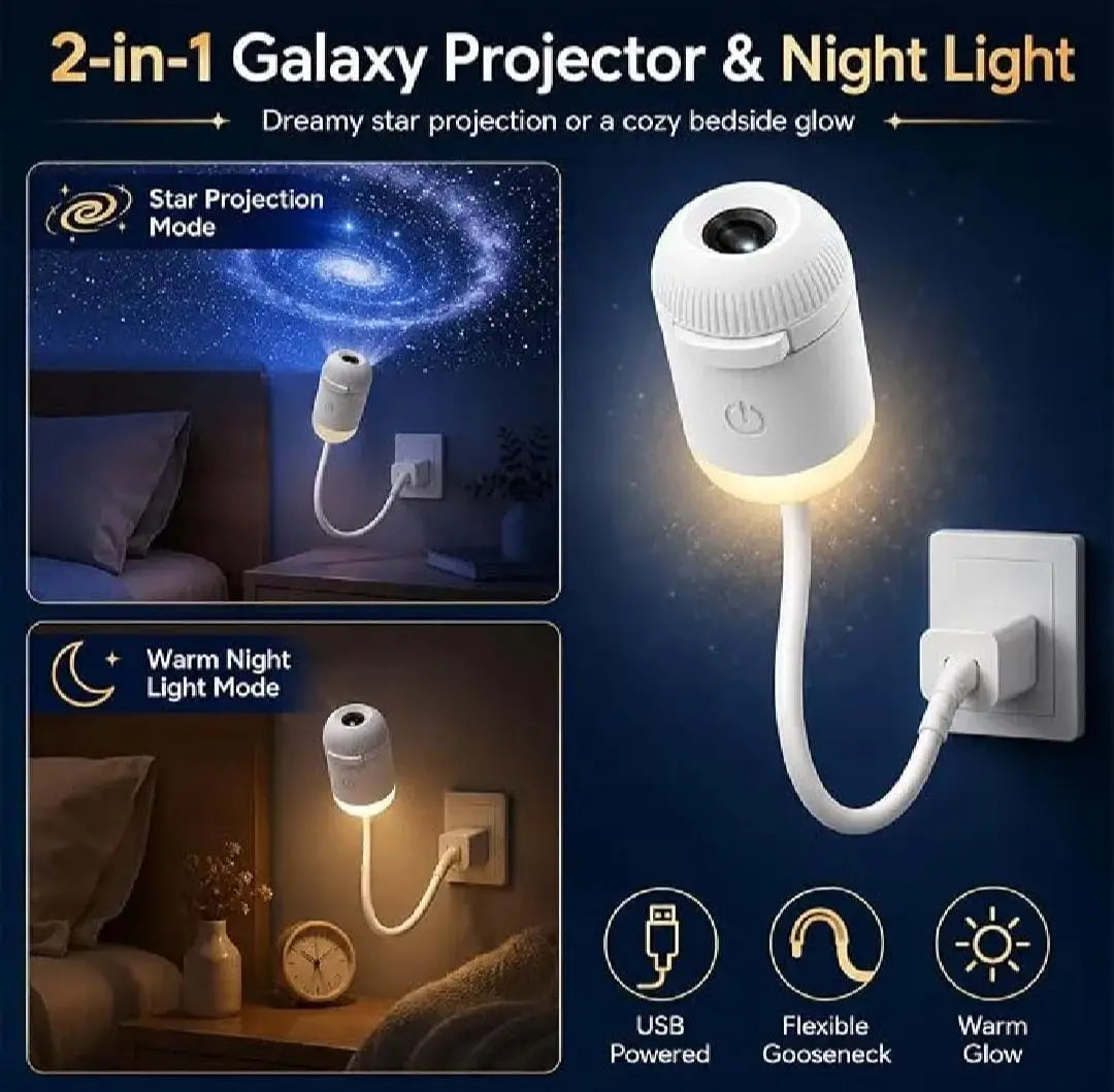 GALAXY Star Night Light Projector in Pakistan - Multiple  Lenses Included.