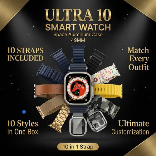 PREMIUM Ultra 10 Smart Watch Box🏷️ |Match Every Style|Ultimate Customization |Pure Aluminium Case