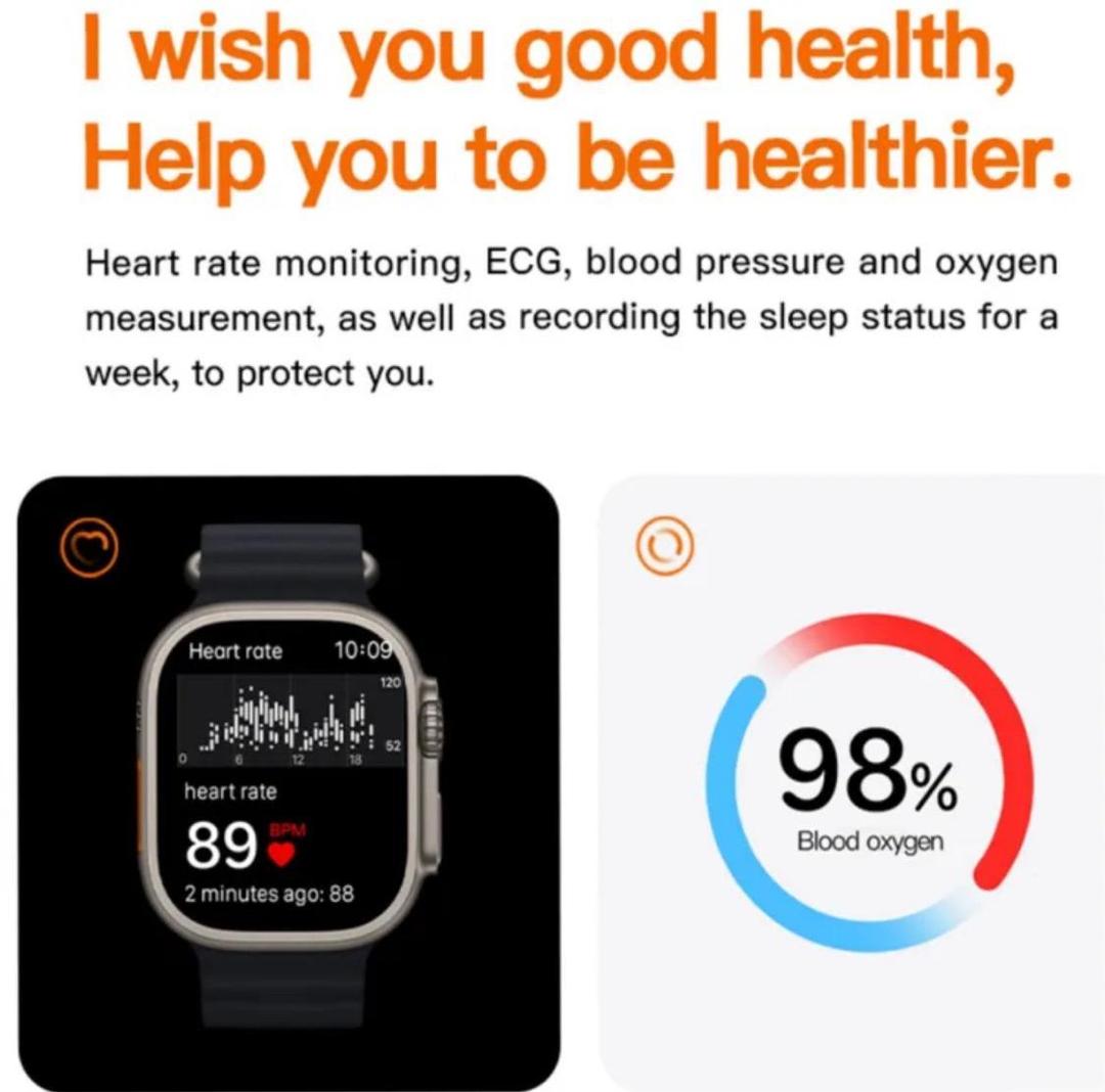 Smart Watch T10 Ultra 2 - Sports Adition |Multi-Featuristic |Fast Charging |Pro Infinity Display